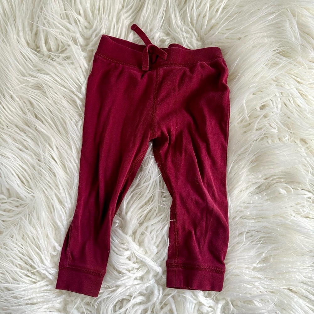 Old Navy Toddler Red Jogger Pants Size 18-24M